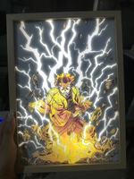 INS Led Lumière Peinture Décor USB Chevet Photo Lampe De Table Japon Anime Style Moderne Lumière Du Soleil Fenêtre Photo Dessin Veilleuse