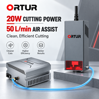 Tête laser LU3-20A avec pompe à air ortur pour tous les ORTUR Laser Masters 380 + Couleurs sur métal Gravure sur acier utilisée avec Air Assist)