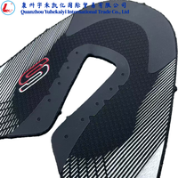 Empeigne de chaussure en tricot jacquard imprimé rayures noires et argentées, logo personnalisé, respirante et confortable, pour baskets et chaussures de sport décontractées