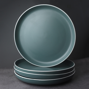 <span class=keywords><strong>Piatti</strong></span> e Vassoi in Ceramica da 10,5 Pollici, Grandi, Rotondi, Poco Profondi, con Smalto Colorato di Lusso, in Gres, per Antipasti e <span class=keywords><strong>Piatti</strong></span> Principali, Produzione OEM ODM dalla Fabbrica Cinese, Campione Gratuito - Product Image 1