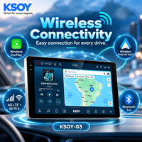 Radio Mobil Android KSOY-03 9 Inch, GPS Navigasi, Multimedia Player, Layar Sentuh, Wireless CarPlay, 3+32G, FM RDS