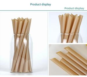 Wholesale PLA Biodegradable <b>Straws</b> <b>Disposable</b> Food Grade Individually Packaged Milk Tea Beverage Sugarcane Residue <b>Straws</b> - Product Image 2