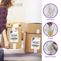 Feuille d'Étiquettes d'Expédition Thermiques 4x6 pour Imprimante Thermique
