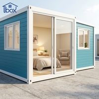 Maisons conteneurs extensibles conformes aux normes australiennes OEM, avec structures en acier galvanisé, préfabriquées et pliables, pour les jardins ou les logements d'appoint.