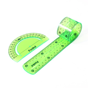 Foska trở lại trường học bán buôn Nhà cung cấp 30/60 và 45/90 tam giác Cai Trị hình học Toán thước đo góc uốn cong Cai Trị 30 cm nhựa - Product Image 4