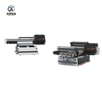 Printer UV Flatbed Baru 6090 XP600 60x90cm CMYKW+V Tinta Putih Pernis LED Cetak Kustom untuk Casing Ponsel Kayu Akrilik Logam