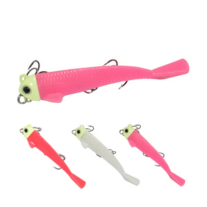 <span class=keywords><strong>Leurre</strong></span> de pêche en forme de poisson en TPE pour le marché coréen, 8g, 10g, 12g, tête de jig en plomb, <span class=keywords><strong>leurre</strong></span> souple en TPE luminescent, <span class=keywords><strong>leurre</strong></span> souple, leurres nageurs - Product Image 1