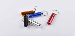 Wholesale Mini Travel Pill Holder Portable Mini Aluminium Pill Organizer Case Container Small Pocket Pill Box Keychain - Product Image 6
