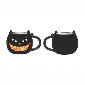 Custom logo ceramic 3D 16oz coffee or tea mugs for Halloween