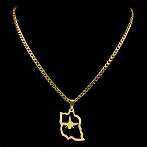 Collar con colgante de moda chapado en oro PVD de 14K y 18K, de acero inoxidable 316L personalizado, joyería fina, collar con mapa de Irán para mujer - Product Image 4