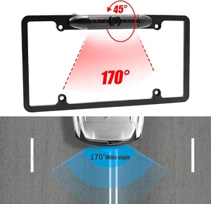 กล้องส่องป้ายทะเบียนรถยนต์กล้องมองหลังพร้อมไฟ LED 8ดวง170มุมมอง ° กล้องถ<span class=keywords><strong>อย</strong></span>หลังระบบช่วยรักษาความปลอดภัยอเนกประสงค์ - Product Image 3