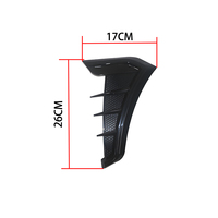 Autocollants universels pour voiture Accessoires d'extérieur Branchies de requin Décoratif Corps Bouches d'aération Aile latérale Aile modifiée Voiture décorative