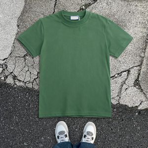 Wholesale <strong>White</strong> 250G Heavyweight Casual <strong>Shirts</strong> Mens Custom Blank Graphic Plain 100% Cotton Sport O-Neck t <strong>Shirt</strong> High Quality - Product Image 2