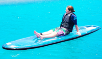 Planche de surf transparente avec pagaie pour Yoga, 3M