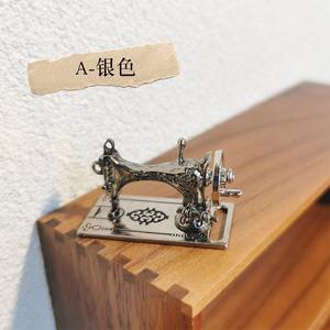 Doll House Acessórios Miniatura Máquina De Costura Cabeça Miniatura Toy Scene Modelo Dollhouse DIY Toy Mini Máquina De Costura Simulação - Product Image 6