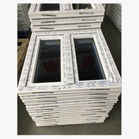 Ventanas de PVC de vidrio templado único Upvc personalizadas con ventanas correderas de vinilo con parrilla