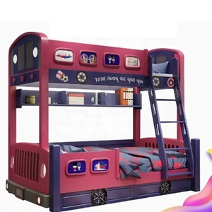 Litera ligera de lujo para niños, juego de dormitorio, ahorro de espacio, diseño de madera para el hogar, <span class=keywords><strong>cama</strong></span> para niños, muebles para niños - Product Image 1