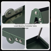 Table de camping pliante en aluminium ultralégère, portable, mini table d'appoint compacte pour pique-nique, barbecue, randonnée, parc, balcon