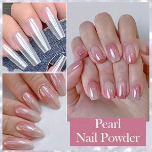 Polvo de uñas efecto espejo Aurora Moonlight, pigmento brillante cromado para decoración de uñas con gel UV, para salón de manicura o uso personal. - Product Image 4