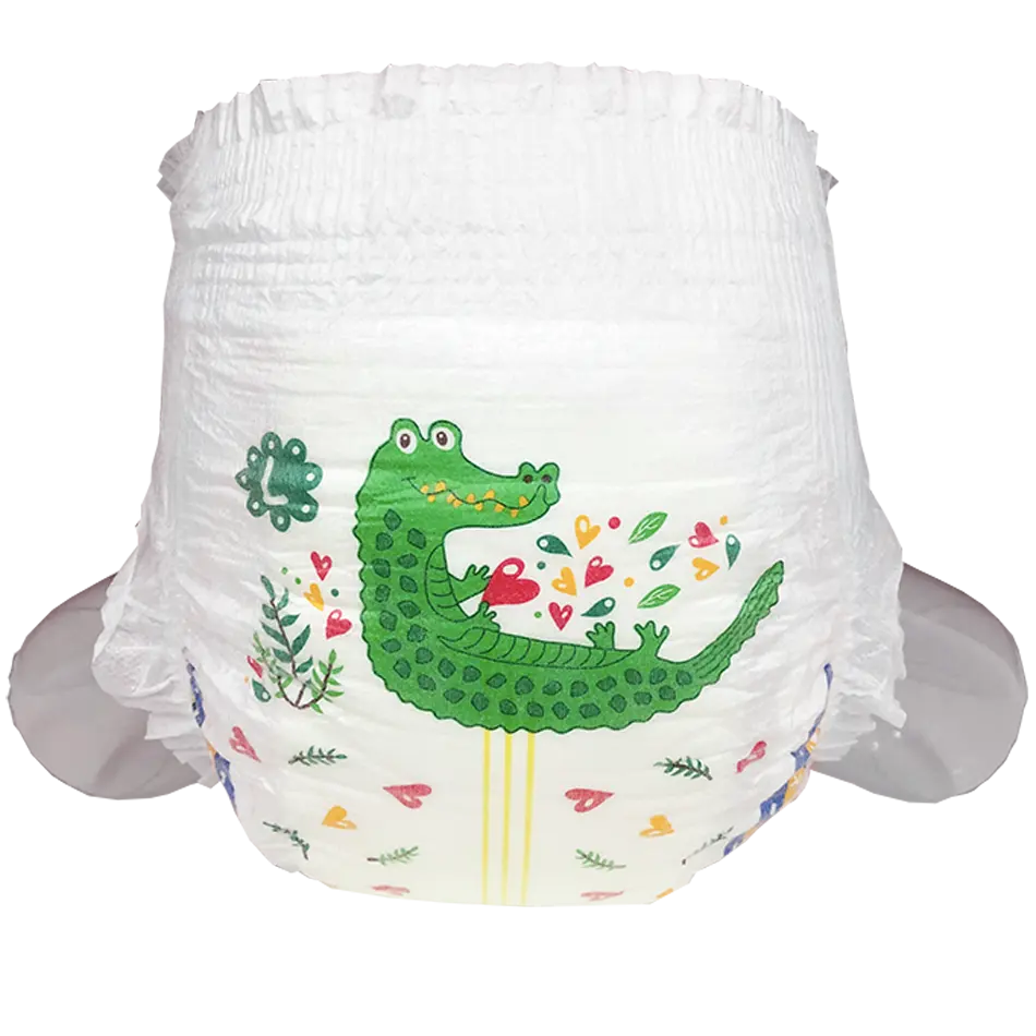 Fraldas descartáveis anti-vazamento para fraldas de bebê personalizadas por atacado com proteção contra vazamentos de qualidade de marca OEM a baixo preço