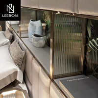 Italienisches Neuestes Top-Angebot Neues Design Luxus Schlafzimmer Möbel Hochwertiges Leder Doppelbett Großes Kopfteil Luxus King-Size-Bett