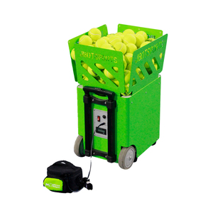 Equipo de entrenamiento deportivo dual profesional portátil Velocidad de pelota ajustable y máquina de pelota de <span class=keywords><strong>tenis</strong></span> de frecuencia - Product Image 5