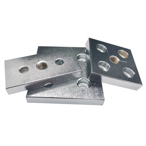 Carbon Steel End Face Connecting Plate For Aluminum Profile Connector With Plating Surface Treatment - Product Image 2