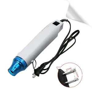 Pó para encolher a gravação em relevo, melhor venda, 110v/220v/230v, 300w eua/reino unido, tomada de ar quente, mini arma de ar quente