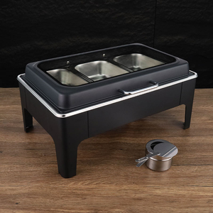 Calentador de Alimentos Tipo Buffet OULU 9L de Lujo, con Calentamiento por Alcohol, Control Automático de Temperatura, Múltiples Zonas de Temperatura, Ahorro de Energía - Product Image 5