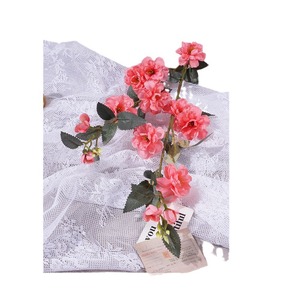 Fleurs artificielles en soie Camélia pour décorations de mariage, arrangements au sol, moulage par injection, fabriqué en Chine - Product Image 5