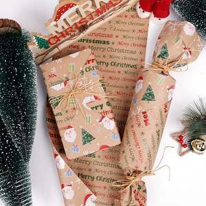 Custom <b>Christmas</b> Luxury <b>Wrapping</b> <b>Paper</b> <b>Roll</b> 80gsm Art Quality 43*300cm Jumbo Size, Festive Gift Wrap for Holiday Presents - Product Image 3