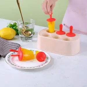 DIY冰棒模具，带棒棒机，用于冰淇淋模具婴儿食品储存容器冰棒模具