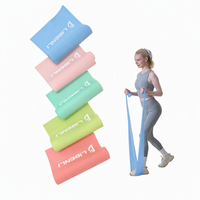 Ensemble de 5 bandes de résistance en latex pour entraînements à domicile, studios de yoga, centres de remise en forme, réadaptation, musculation et étirements, de 5 à 25 livres