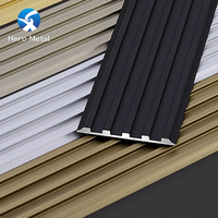 Profilé de finition en aluminium poli pour carrelage, bordure en marbre noir, profil en forme de nez de bœuf, pour escalier, 2026 Decor