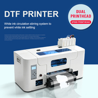 Imprimante DTF A3 330 mm à double tête d'impression XP600 avec réservoir d'encre secondaire et presse à chaud pour l'impression de t-shirts/vêtements – Meilleures ventes