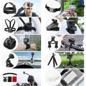 Kit de Accesorios 12 en 1 para Cámara de Acción GoPro Compatible con Hero 9/10/11/12 con Palo Selfie de EVA y Accesorios Deportivos de Nailon/Plástico - Product Image 5