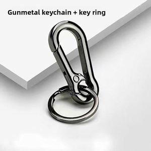 Custom Logo Metal Keychain Keyring Clip Holder Organizer for Home Car <b>Keys</b> Women Men Factory Direct Bulk Personalized Keyring - Product Image 2
