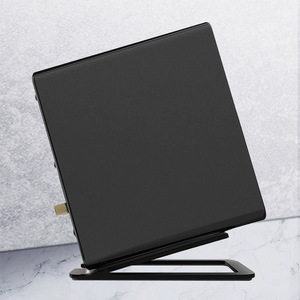 Soporte para Altavoces Huierde SHE-2, de Aleación de Aluminio, para Escritorio, Equipo de Sonido Estéreo, Forma Rectangular Negra - Product Image 1