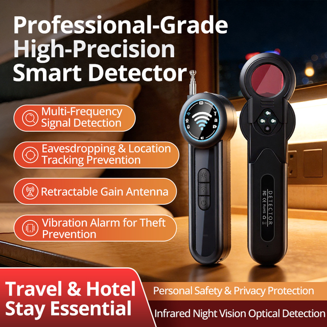 Portable T02 Camera Finder Detector GPS Detector Handheld Rf signal Detector Scanner Infrared Personal Alert Detect