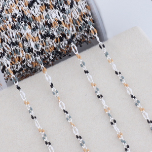 14K Vàng Đầy Meranti Nhiều Màu Tráng Men 2.3Mm Kẹp Giấy Chuỗi Cho Tự Làm Halloween Vòng Cổ Vòng Đeo Tay Trang Sức Làm Phụ Kiện - Product Image 4