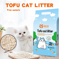 Litière pour chat en tofu naturelle 6L, biodégradable, agglomérante rapide, sans poussière, écologique, parfum pêche, contrôle de la fragrance 8H