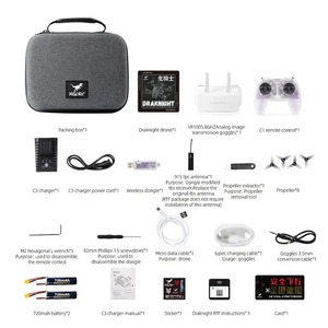 Dron FPV HGLRC Draknight de 2 Pulgadas, Kit RTF 2S-4S, Control Remoto ELRS 2.4G, Simulador USB, Dongle, Micro Quadcopter para Principiantes - Product Image 2