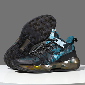 Baskets montantes décontractées pour hommes, inspirées du basketball, en maille et cuir synthétique, respirantes, style streetwear, confortables pour le quotidien - Product Image 6