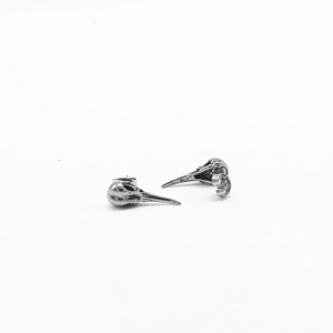 Yunnique – boucles d'oreilles en forme de crâne d'oiseau, en acier inoxydable 316, bijoux à la mode pour hommes et femmes, Style Punk, Design du zodiaque animal - Product Image 2