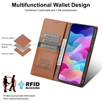 Étui portefeuille à rabat magnétique en cuir PU pour Samsung S25 Edge S24 Ultra S23 Plus S22 S21 FE S20 S10 S9 S8 Cards Bag Phone Cover