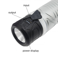 Lampe de poche en aluminium à haut lumen avec deux sources lumineuses LED COB, gradation progressive, compatible avec un trépied magnétique, lampe de travail extérieure