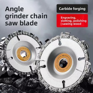 Disco de sierra de cadena de acero de 1/4" x 4" de grado industrial de alta calidad para tallado de madera, venta al por mayor de fábrica - Product Image 4