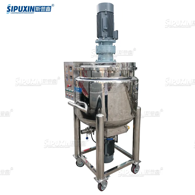 SPX Liquid Soap Mixer Double Jacketed Mixing tank Stirred Tank Beverage Mixing tank Agitators of Different Specification