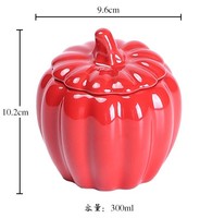 Nouveau Porte-bougie en céramique en forme de citrouille avec couvercle, motif corail, blanc et orange, pour bougie pilier en cire de soja, décoration d'intérieur pour Halloween