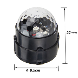Đèn LED RGB điều khiển bằng âm thanh mini cho xe hơi, đèn bi cầu disco, đèn trang trí tiệc tùng, đèn tạo không khí - Product Image 5